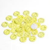 Electric Neon Light Topaz XIRIUS Round Shape High Quality Glass Sew-on Rhinestones WholesaleRhinestone